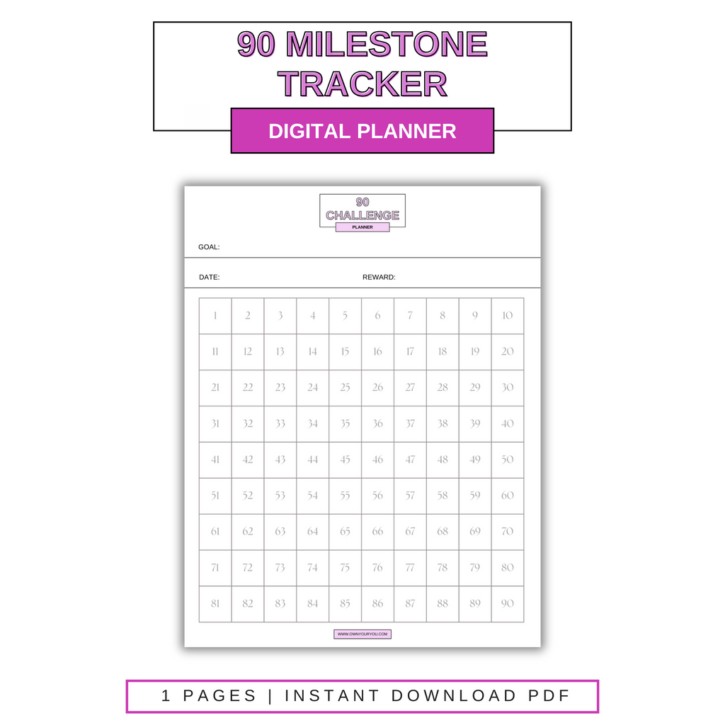 Digital 90 Milestone Tracker