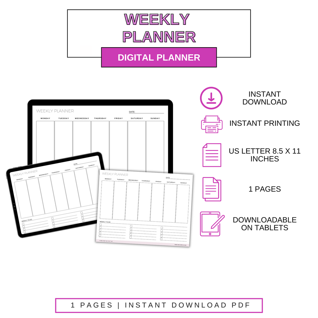 Digital Weekly Planner