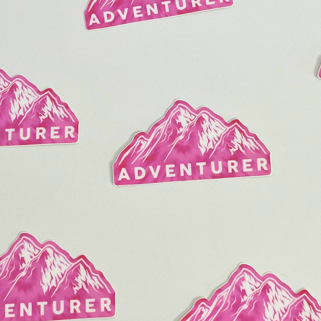 Adventurer Mountain Sticker