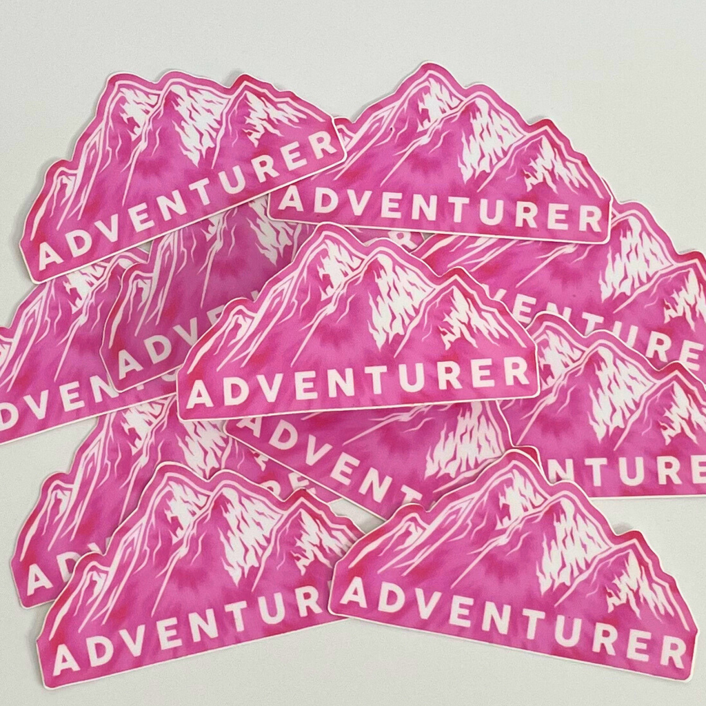 Adventurer Mountain Sticker