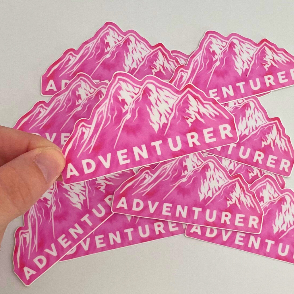 Adventurer Mountain Sticker