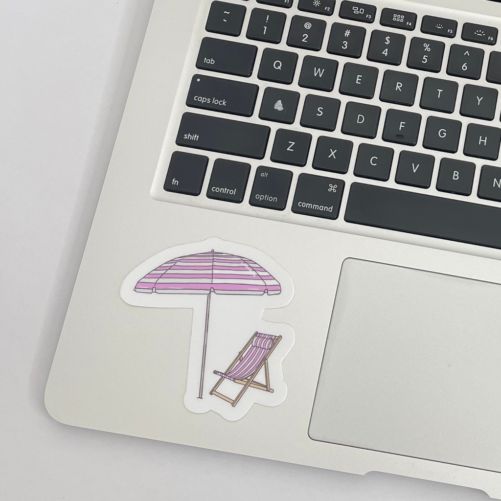 Beach Umbrella and Chair Sticker