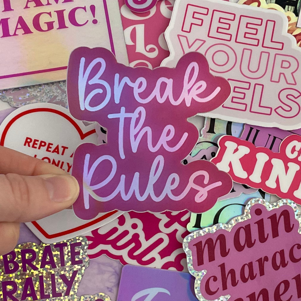 Break The Rules Sticker