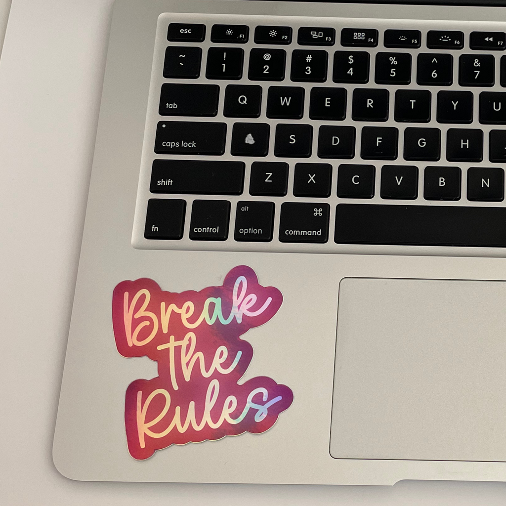 Break The Rules Sticker