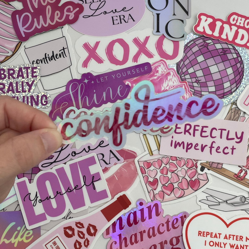 Confidence Holographic Sticker