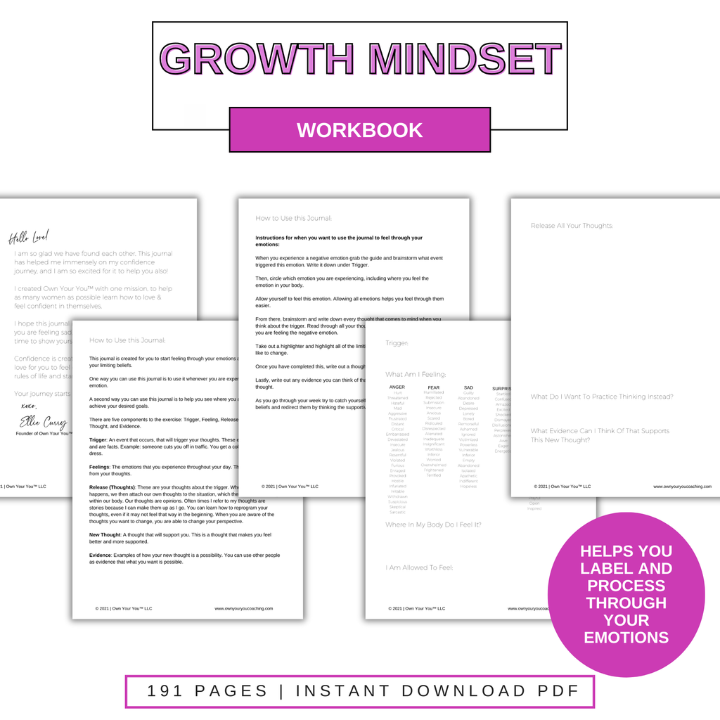 Digital Own Your Mindset Journal