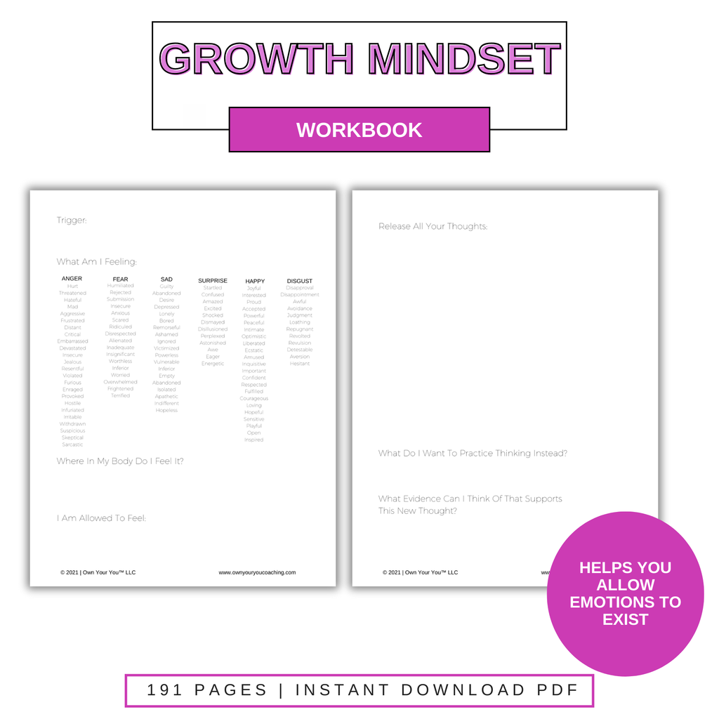 Digital Own Your Mindset Journal