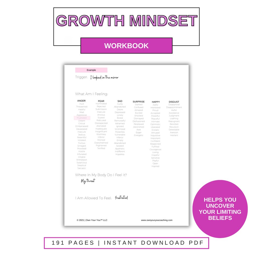 Digital Own Your Mindset Journal