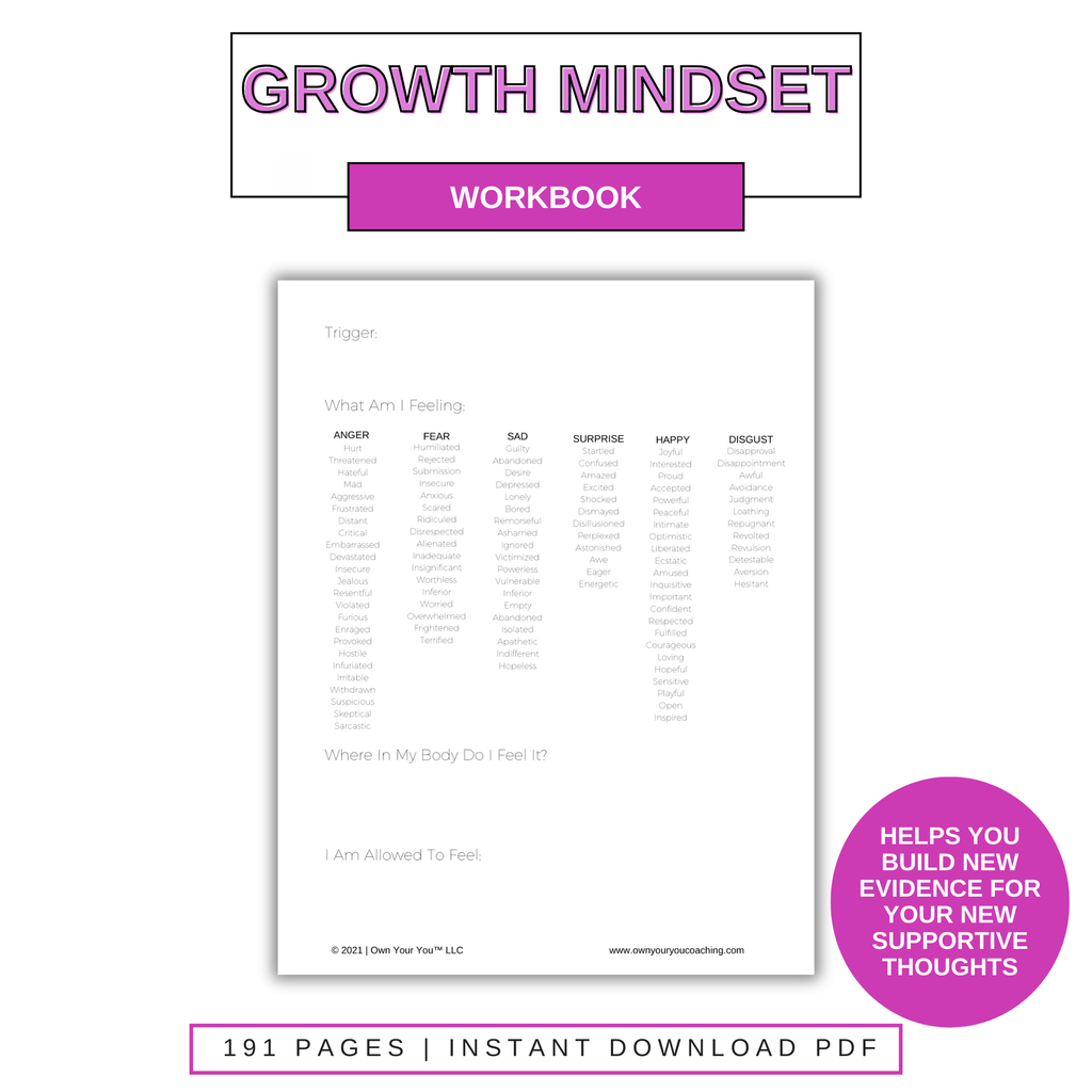 Digital Own Your Mindset Journal