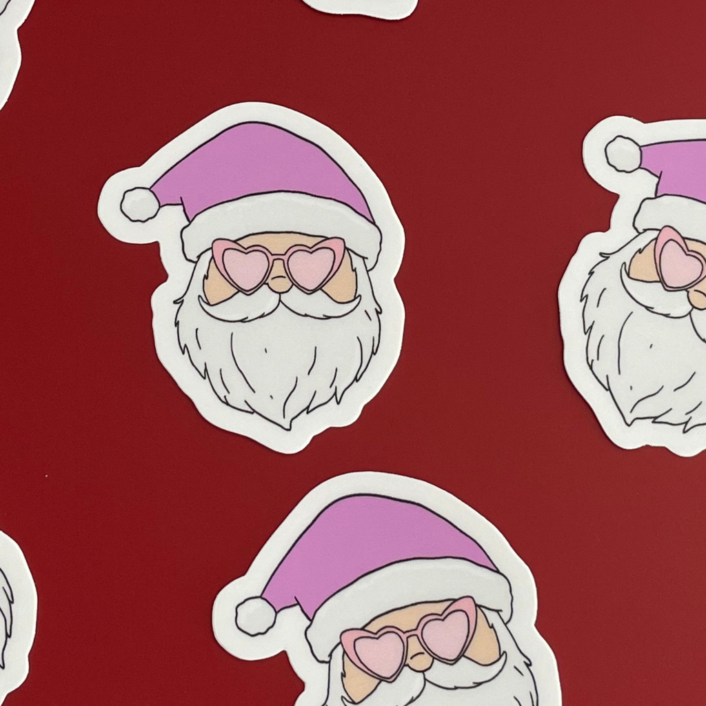 Chic Santa Sticker