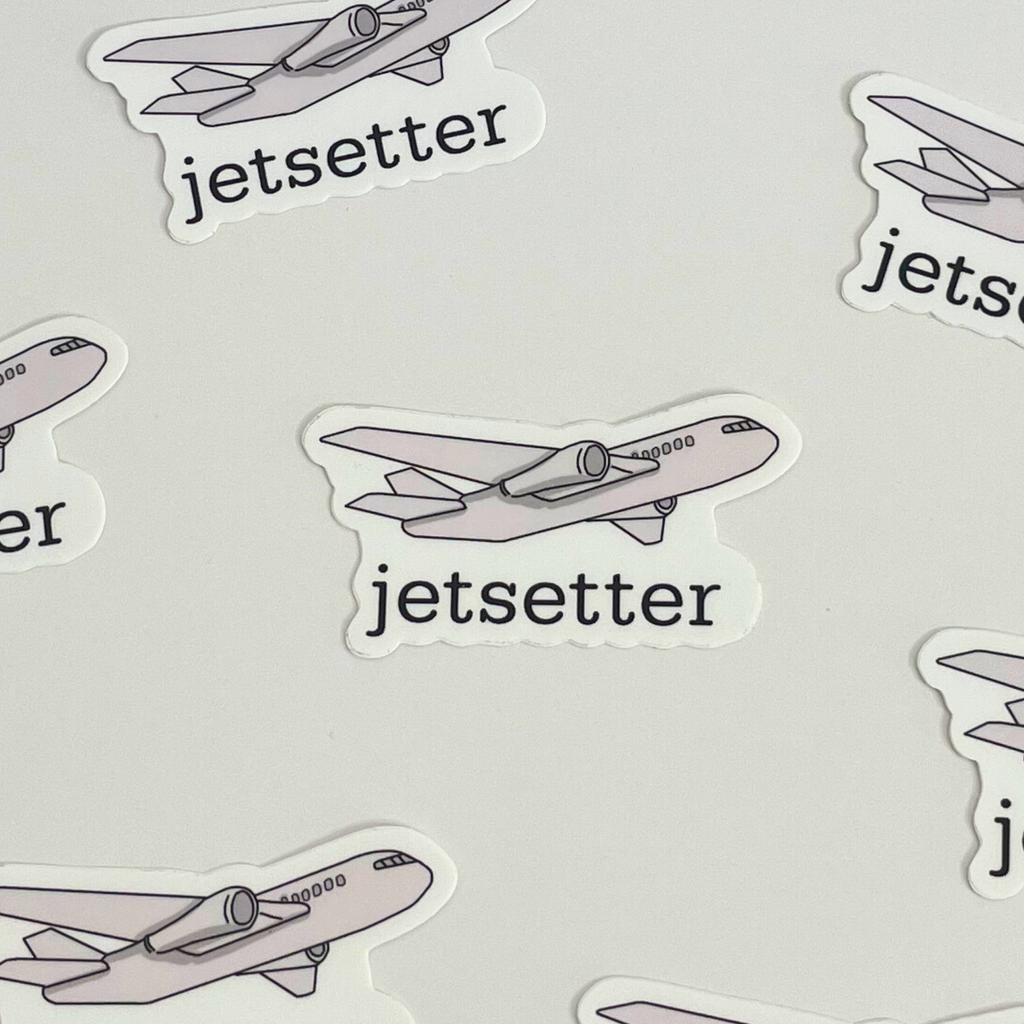 Jetsetter Plane Sticker