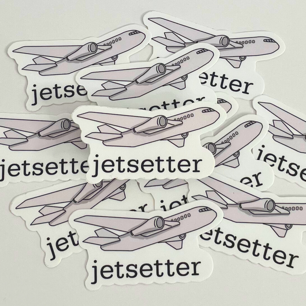 Jetsetter Plane Sticker