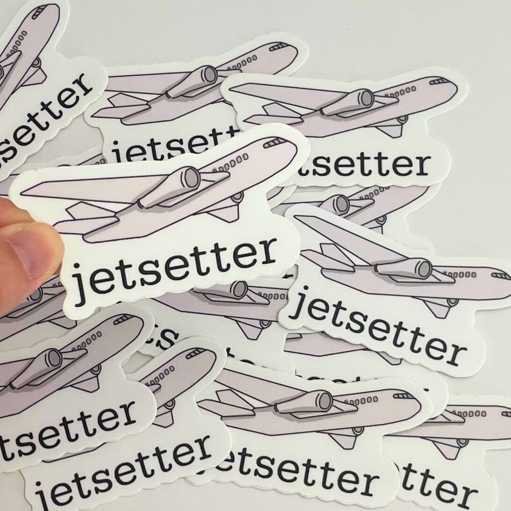 Jetsetter Plane Sticker