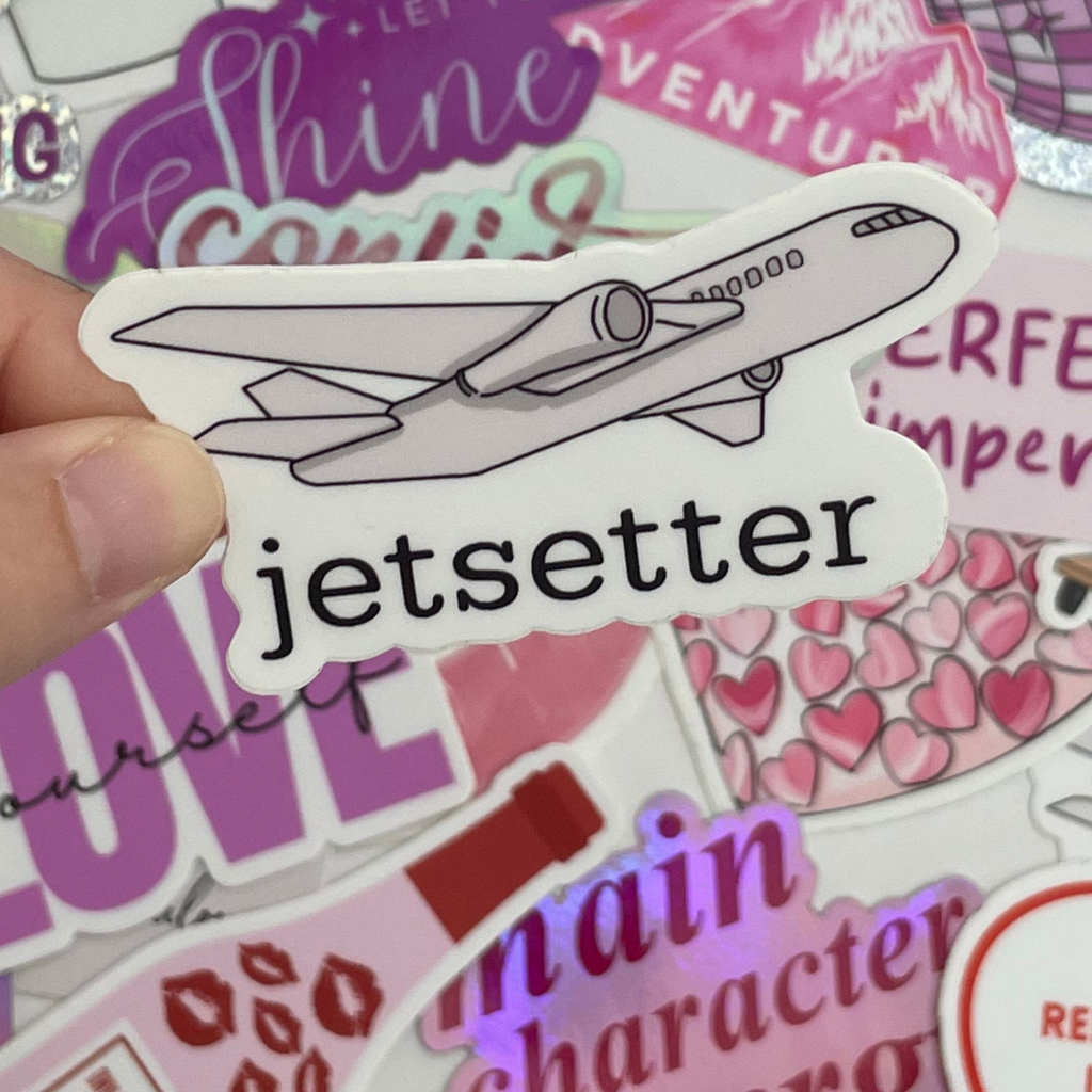 Jetsetter Plane Sticker