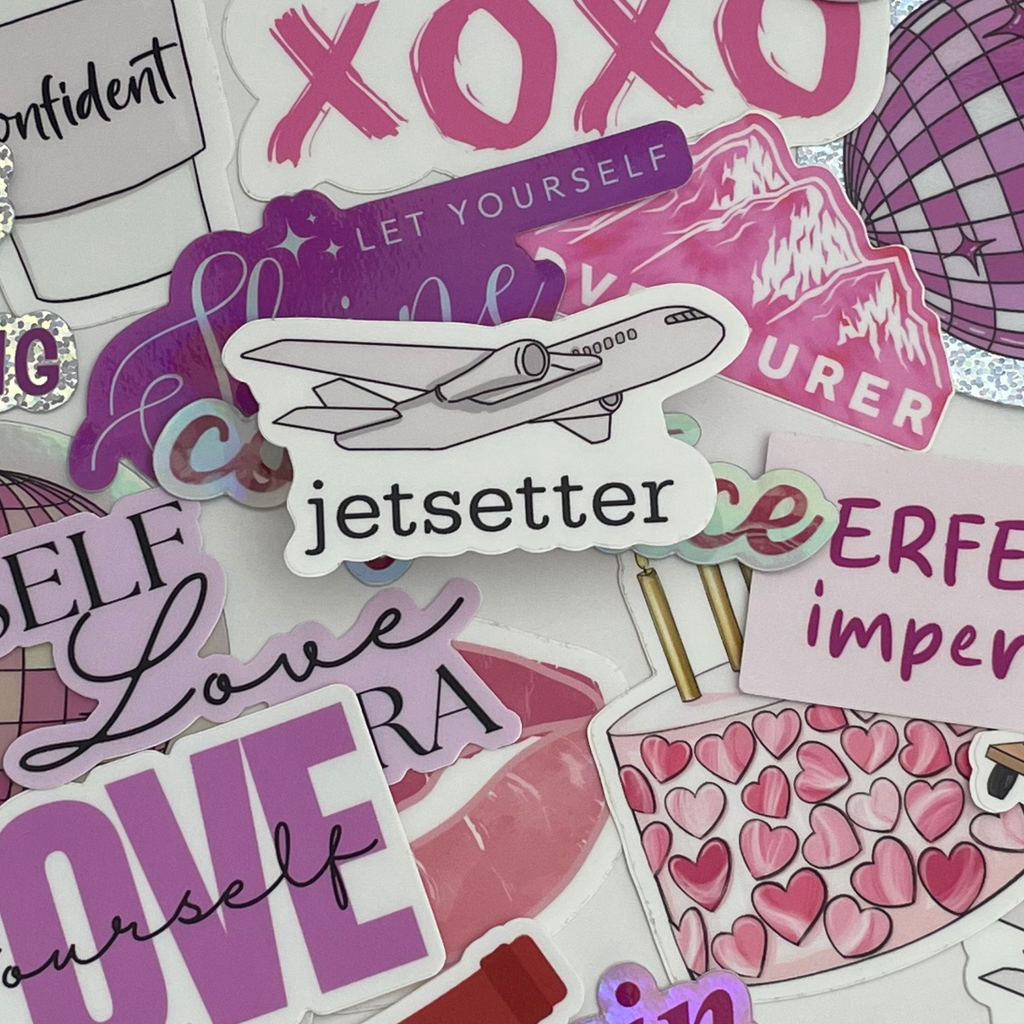 Jetsetter Plane Sticker