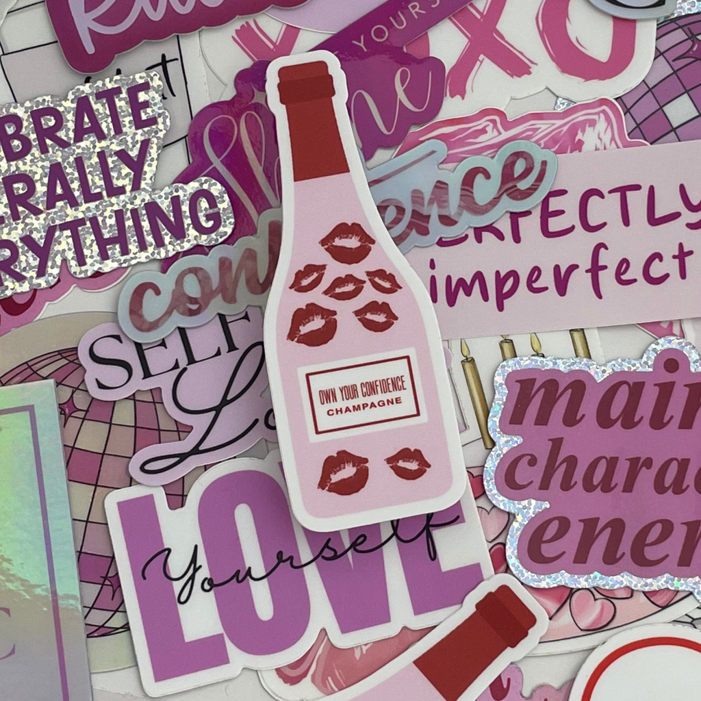 Own Your Confidence Champagne Sticker