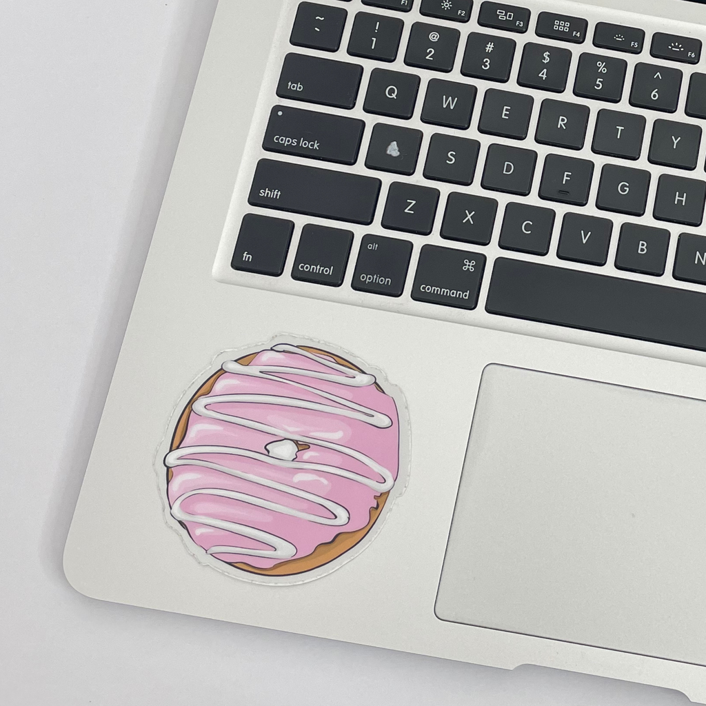 Pink Glaze Donut Sticker