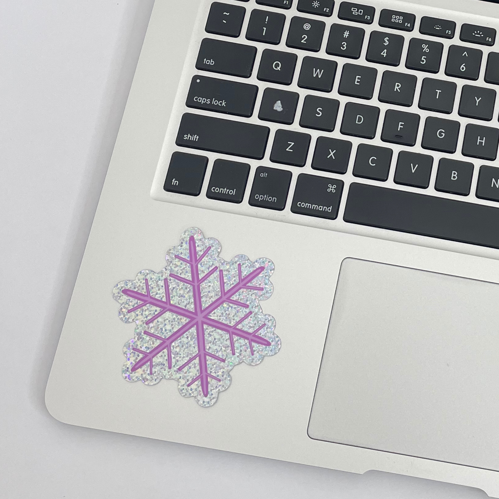 Snowflake Glitter Sticker